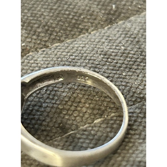 925 STERLING SILVER ''PEACE'' SIGN RING SIZE 7 FAS #414 - Picture 6 of 7